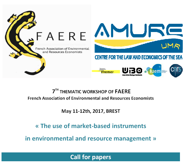 7TH THEMATIC WORKSHOP OF FAERE French Association of Environmental and Resources Economists
