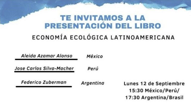 Economía Ecológica Latinoamericana: Lanzamiento del libro