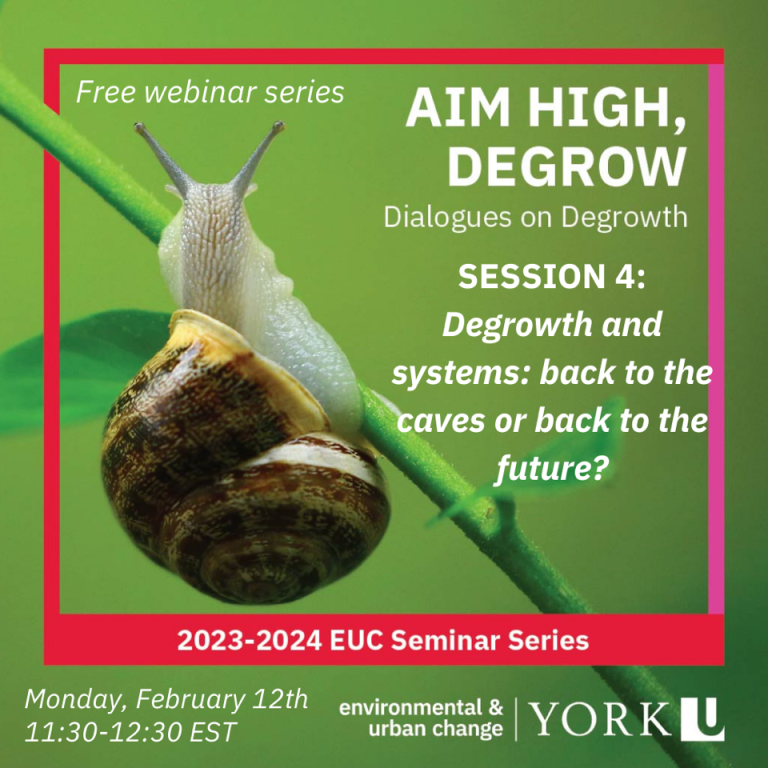 Aim High, Degrow: Dialogues on Degrowth