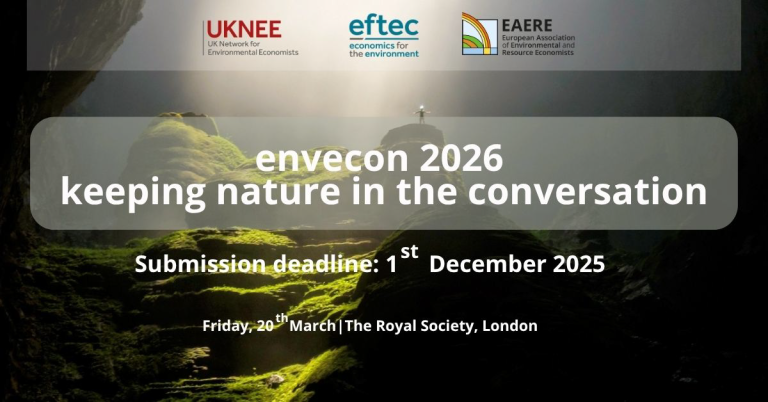 envecon 2026: Join the Dialogue on Environmental Economics at The Royal Society, London on Friday, 20th March.